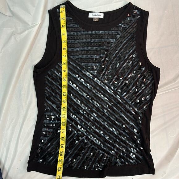 Calvin Klein Sequin Design Tank Top - Size Small - Picture 10 of 10